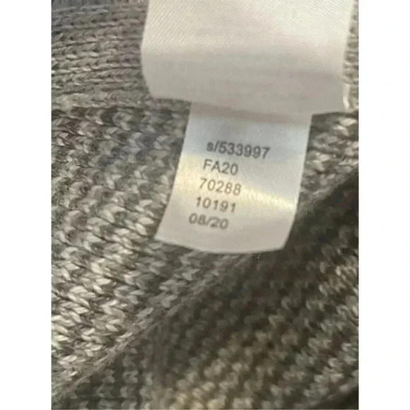 LOFT Gray Plaid Cowl Neck Sweater - Picture 6 of 6